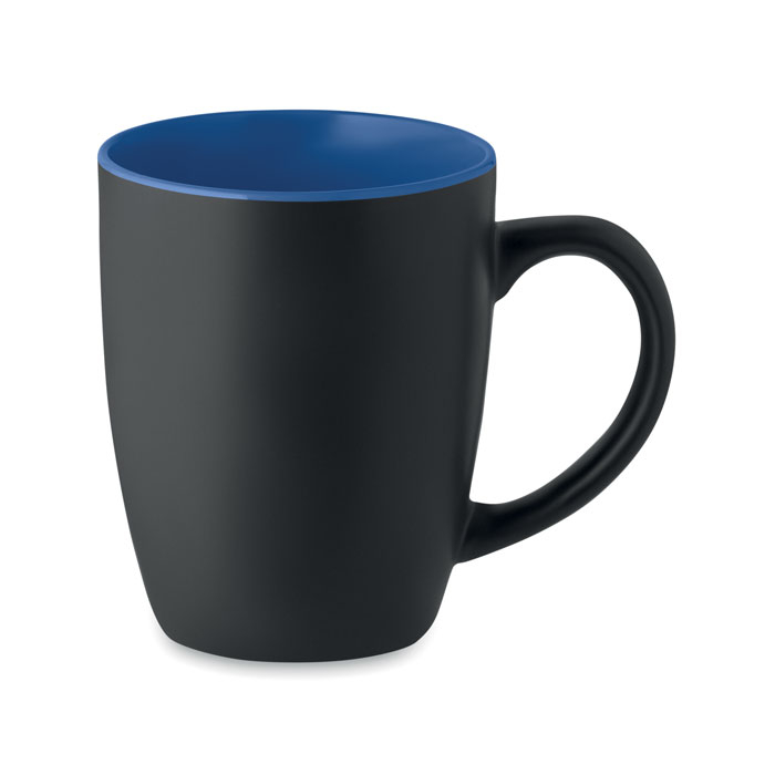 Mug noir mat publicitaire 290 ml LIM Bleu royal